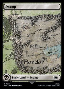 Swamp &mdash; Magic: The Gathering, The Lord of the Rings: Tales of Middle-earth #277, Foil, English &mdash; фото товару