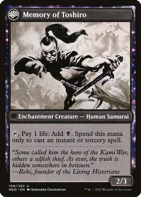 Карта Life of Toshiro Umezawa // Memory of Toshiro neo/108/en/foil фото
