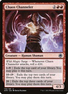 Chaos Channeler &mdash; Magic: The Gathering, Adventures in the Forgotten Realms #136, Non-foil, Russian &mdash; фото товару