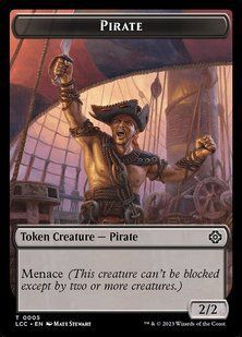 Pirate // City's Blessing &mdash; Magic: The Gathering, The Lost Caverns of Ixalan Commander Tokens #5, Non-foil, English &mdash; фото товару