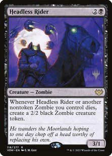 Headless Rider &mdash; Magic: The Gathering, Innistrad: Crimson Vow Promos #118p, Non-foil, English &mdash; фото товару