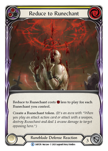 Reduce to Runechant &mdash; Flesh and Blood, History Pack 1 #1HP274, Non-foil, English &mdash; фото товару