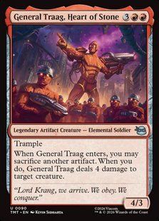 General Traag, Heart of Stone &mdash; Magic: The Gathering, Teenage Mutant Ninja Turtles #90, Foil, English &mdash; фото товару