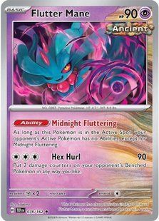 Голографічна карта Flutter Mane (TEF #078) - Pokemon TCG Temporal Forces &mdash; фото товару