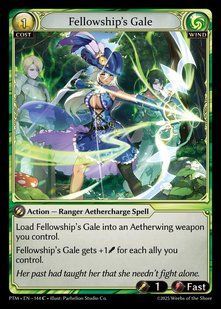 Fellowship's Gale &mdash; Grand Archive, Phantom Monarchs #144, Non-foil, English &mdash; фото товару