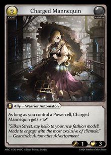 Charged Mannequin &mdash; Grand Archive, Mercurial Heart #045, Non-foil, English &mdash; фото товару