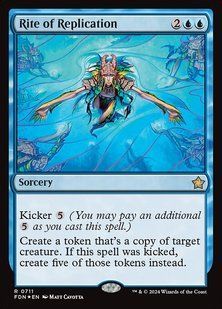 Rite of Replication &mdash; Magic: The Gathering, Foundations #711, Foil, English &mdash; фото товару