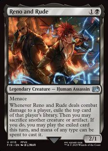 Reno and Rude &mdash; Magic: The Gathering, Final Fantasy #113, Foil, English &mdash; фото товару