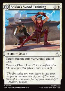 Sokka's Sword Training &mdash; Magic: The Gathering, Avatar: The Last Airbender Eternal #84, Foil, English &mdash; фото товару