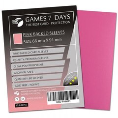Протектори G7D Backed Card Sleeves рожеві sl-15 фото