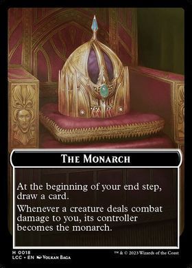 Pirate // The Monarch &mdash; Magic: The Gathering, The Lost Caverns of Ixalan Commander Tokens #5, Non-foil, English &mdash; фото товару