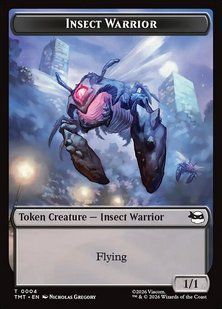 Insect Warrior // Food &mdash; Magic: The Gathering, Teenage Mutant Ninja Turtles Tokens #4, Foil, English &mdash; фото товару