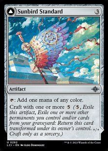 Sunbird Standard // Sunbird Effigy &mdash; Magic: The Gathering, The Lost Caverns of Ixalan #262, Foil, English &mdash; фото товару