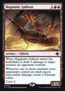 Magmatic Galleon &mdash; Magic: The Gathering, The Lost Caverns of Ixalan Promos #157s, Foil, English &mdash; фото товару