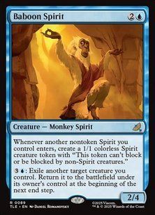 Baboon Spirit &mdash; Magic: The Gathering, Avatar: The Last Airbender Eternal #89, Foil, English &mdash; фото товару