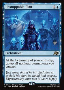 Unstoppable Plan &mdash; Magic: The Gathering, Aetherdrift Promos #72p, Foil, English &mdash; фото товару
