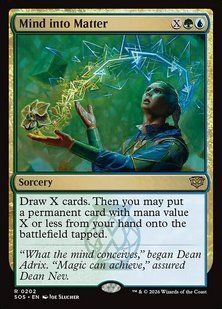 Mind into Matter &mdash; Magic: The Gathering, Secrets of Strixhaven #202, Foil, English &mdash; фото товару