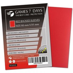 Протектори G7D Backed Card Sleeves червоні sl-16 фото