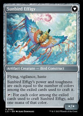 Sunbird Standard // Sunbird Effigy &mdash; Magic: The Gathering, The Lost Caverns of Ixalan #262, Foil, English &mdash; фото товару
