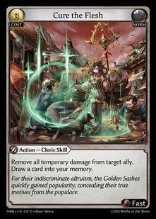 Cure the Flesh &mdash; Grand Archive, Mortal Ambition #037, Non-foil, English &mdash; фото товару