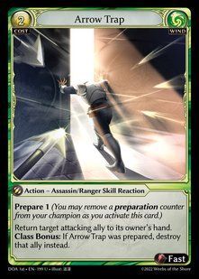 Arrow Trap &mdash; Grand Archive, Dawn of Ashes First Edition #199, Non-foil, English &mdash; фото товару