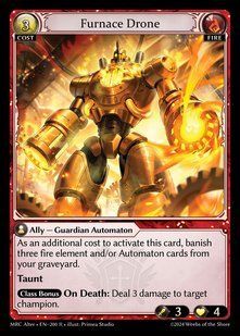 Furnace Drone &mdash; Grand Archive, Mercurial Heart Alter Edition #200, Non-foil, English &mdash; фото товару