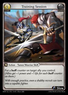 Training Session &mdash; Grand Archive, Dawn of Ashes First Edition #113, Non-foil, English &mdash; фото товару