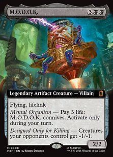 M.O.D.O.K. &mdash; Magic: The Gathering, Marvel Super Heroes #408, Foil, English &mdash; фото товару