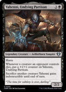 Yahenni, Undying Partisan &mdash; Magic: The Gathering, Commander Masters #201, Foil, English &mdash; фото товару