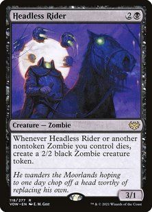 Headless Rider &mdash; Magic: The Gathering, Innistrad: Crimson Vow #118, Non-foil, Russian &mdash; фото товару