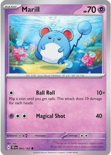 Голографічна карта Marill (TEF #064) - Pokemon TCG Temporal Forces &mdash; фото товару