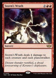 Storm's Wrath &mdash; Magic: The Gathering, Tarkir: Dragonstorm Commander #236, Non-foil, English &mdash; фото товару