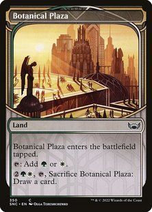 Botanical Plaza &mdash; Magic: The Gathering, Streets of New Capenna #350, Non-foil, English &mdash; фото товару