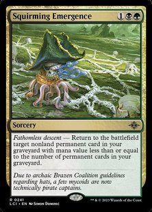 Squirming Emergence &mdash; Magic: The Gathering, The Lost Caverns of Ixalan #241, Non-foil, English &mdash; фото товару