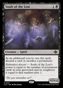 Souls of the Lost &mdash; Magic: The Gathering, The Lost Caverns of Ixalan #121, Non-foil, English &mdash; фото товару