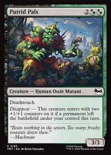 Putrid Pals &mdash; Magic: The Gathering, Teenage Mutant Ninja Turtles #165, Non-foil, English &mdash; фото товару