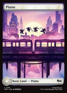 Plains &mdash; Magic: The Gathering, Teenage Mutant Ninja Turtles #191, Foil, English &mdash; фото товару