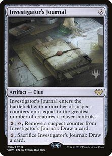Investigator's Journal &mdash; Magic: The Gathering, Innistrad: Crimson Vow Promos #258p, Non-foil, English &mdash; фото товару