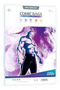 Пакети для коміксів Ultimate Guard Comic Bags Resealable (100 шт.) - Magazine Size &mdash; фото товару