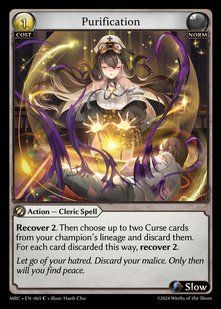 Purification &mdash; Grand Archive, Mercurial Heart #065, Non-foil, English &mdash; фото товару