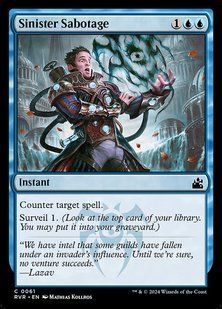 Sinister Sabotage &mdash; Magic: The Gathering, Ravnica Remastered #61, Non-foil, English &mdash; фото товару