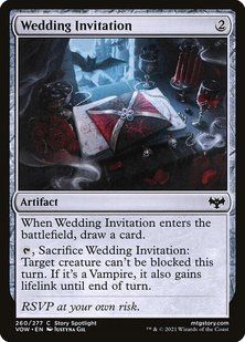 Wedding Invitation &mdash; Magic: The Gathering, Innistrad: Crimson Vow #260, Non-foil, Russian &mdash; фото товару