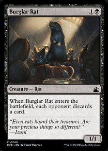 Burglar Rat &mdash; Magic: The Gathering, Ravnica Remastered #69, Non-foil, English &mdash; фото товару