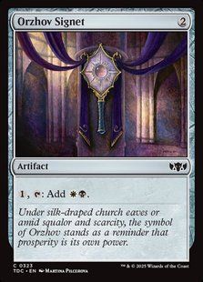 Orzhov Signet &mdash; Magic: The Gathering, Tarkir: Dragonstorm Commander #323, Non-foil, English &mdash; фото товару