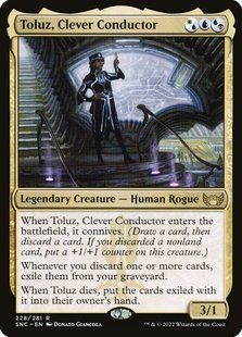 Toluz, Clever Conductor &mdash; Magic: The Gathering, Streets of New Capenna #228, Foil, English &mdash; фото товару