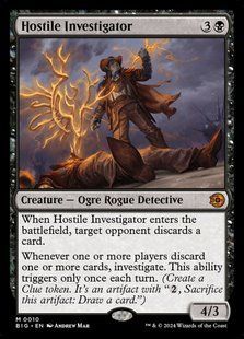 Hostile Investigator &mdash; Magic: The Gathering, The Big Score #10, Non-foil, English &mdash; фото товару