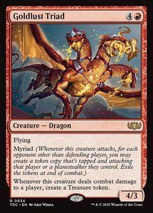 Goldlust Triad &mdash; Magic: The Gathering, Tarkir: Dragonstorm Commander #34, Non-foil, English &mdash; фото товару