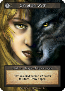 Gift of the Wolf &mdash; Sorcery: Contested Realms, Gothic #got-gift_of_the_wolf-b-s, Non-foil, English &mdash; фото товару