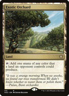 Exotic Orchard &mdash; Magic: The Gathering, Crimson Vow Commander #173, Non-foil, Russian &mdash; фото товару