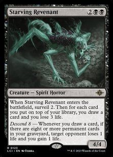 Starving Revenant &mdash; Magic: The Gathering, The Lost Caverns of Ixalan #123, Non-foil, English &mdash; фото товару